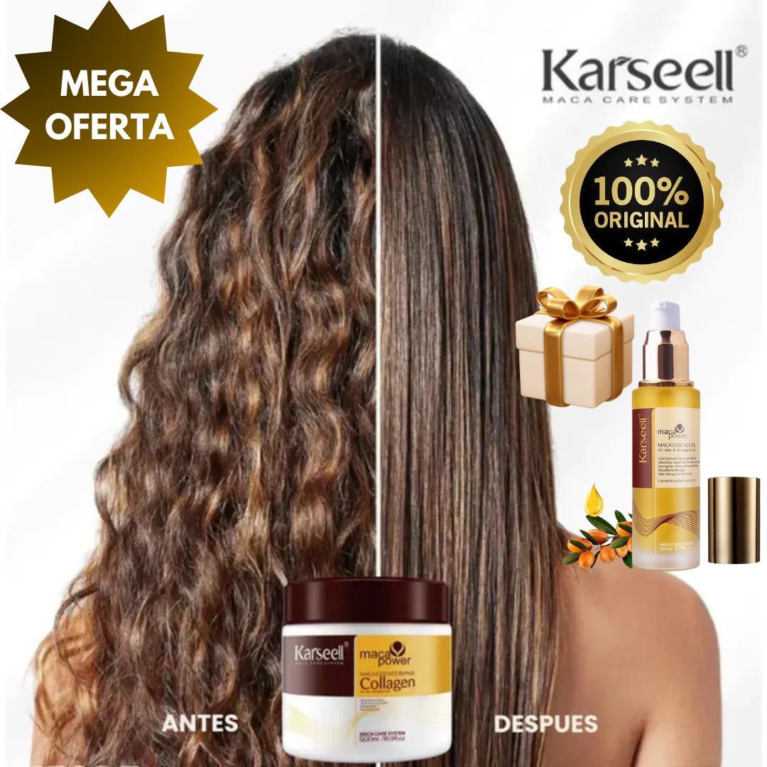 Crema Capilar Karseell™ ¡DILE ADIÓS AL CABELLO SECO Y MALTRATADO HOY MISMO!