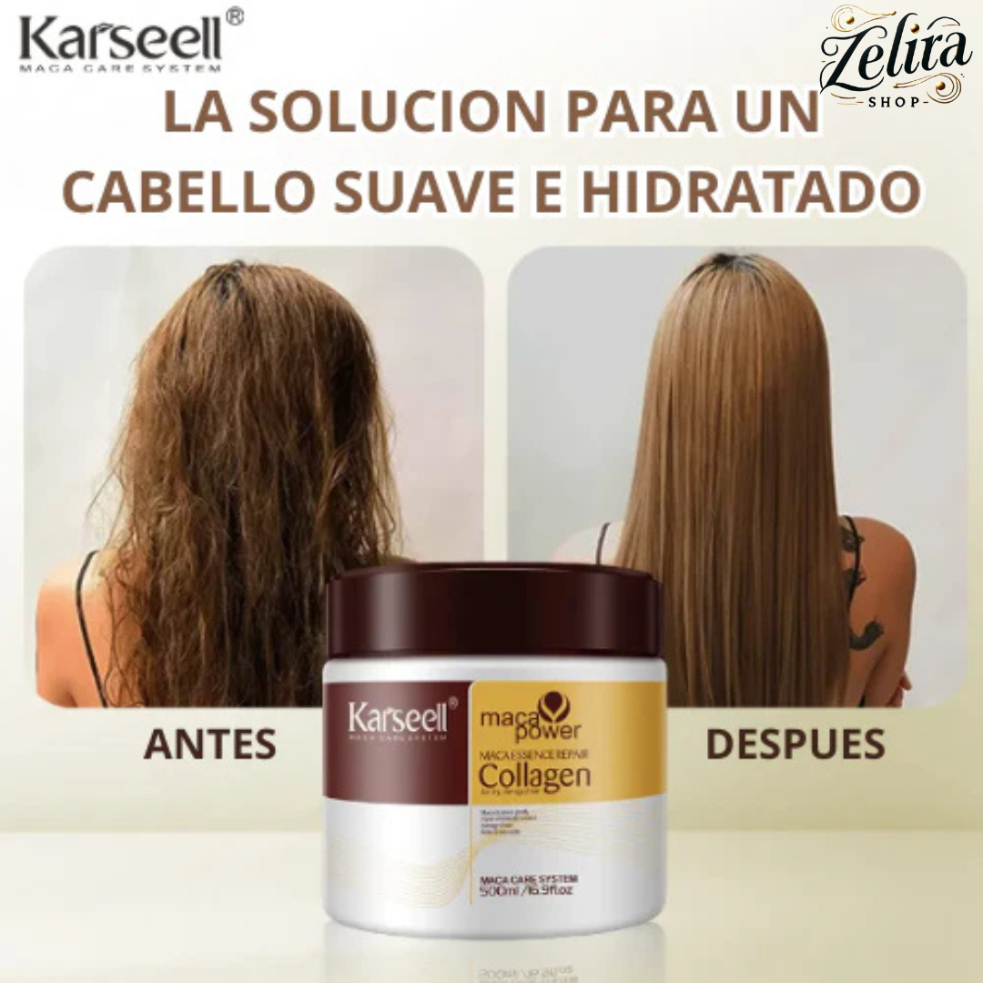 Crema Capilar Karseell™ ¡DILE ADIÓS AL CABELLO SECO Y MALTRATADO HOY MISMO!