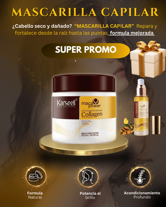 Crema Capilar Karseell™ ¡DILE ADIÓS AL CABELLO SECO Y MALTRATADO HOY MISMO!